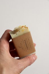 Natural soap "Calendula" with coconut milk, vegan, palm oil -free