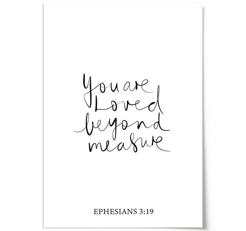 Poster: You are loved beyond measure
