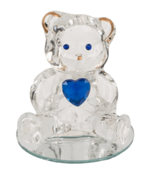 Glass Bear with Heart,