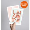 Umarmung (Postkarte mit Neondruck)