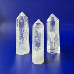A+ Clear Quality Gemstone Rock Crystal Tower / Obelisk (Clear Quartz Tower)