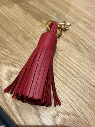 Leather keychain - "Mariyam" - rust brown