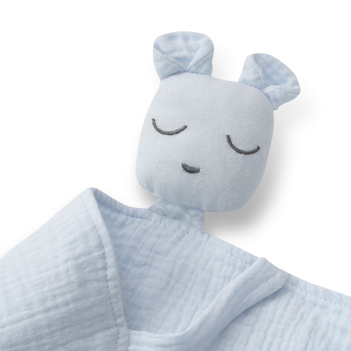 SET DOUDOU + BANDANA + Bijtring - MOD. OSO - BLAUW/GRIJS