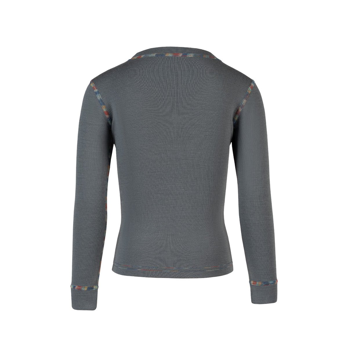 Pull ras du cou à manches longues Merino 250 pour enfants, gris parfait