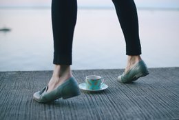 Bird Blue Tasse und Untertasse