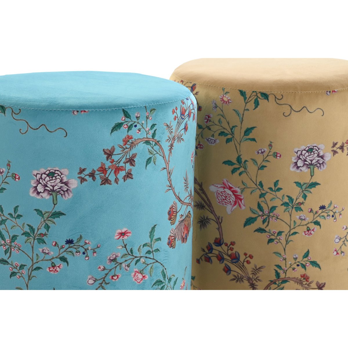 REPOSAPIES POLIESTER METAL 32X32X38 FLORES 2 SURT. LD190969