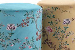 REPOSAPIES POLIESTER METAL 32X32X38 FLORES 2 SURT. LD190969