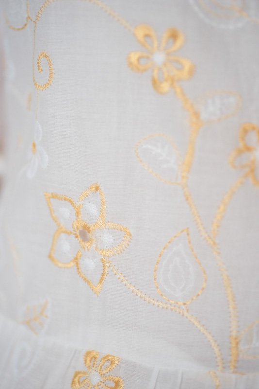 Dress Lia white shell