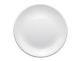 Plato Seco 23 cm melamina blanco caja de 6 piezas
