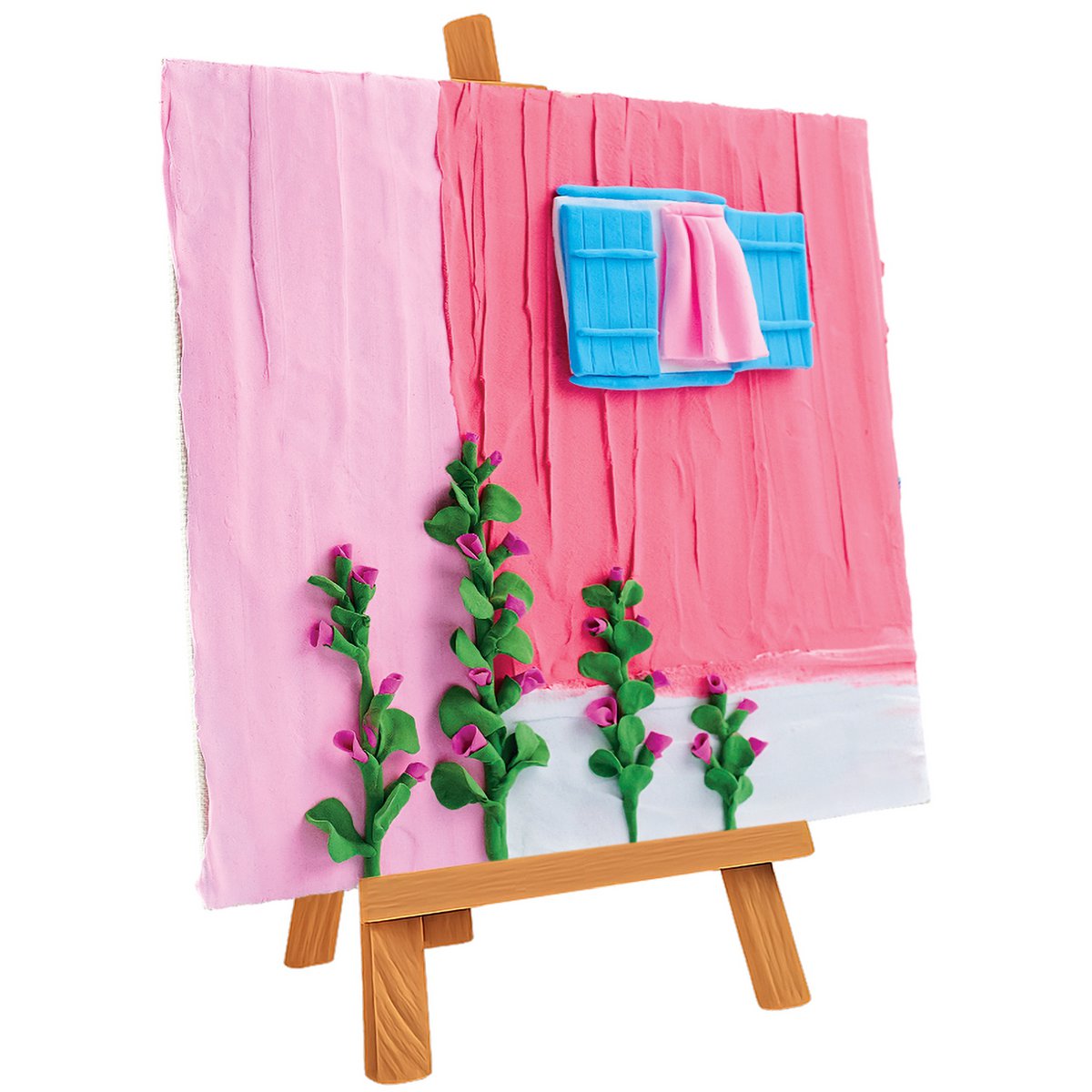 Okto Sensory Art 3D Painting - Windows - Pink Morning