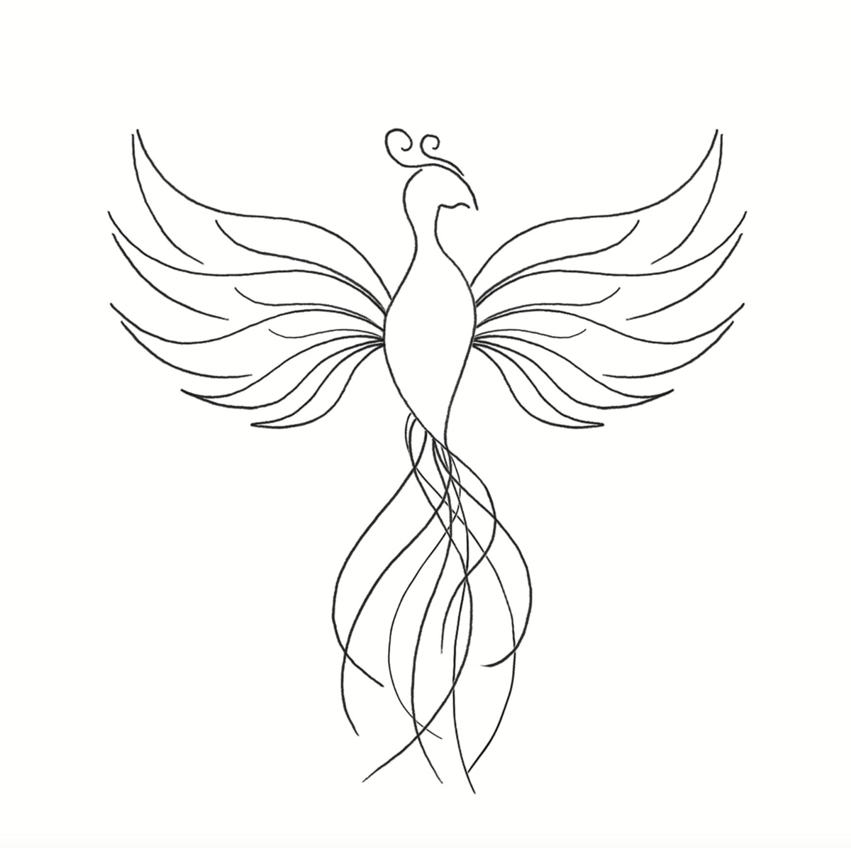 Sioou temporary tattoo - The phoenix x5