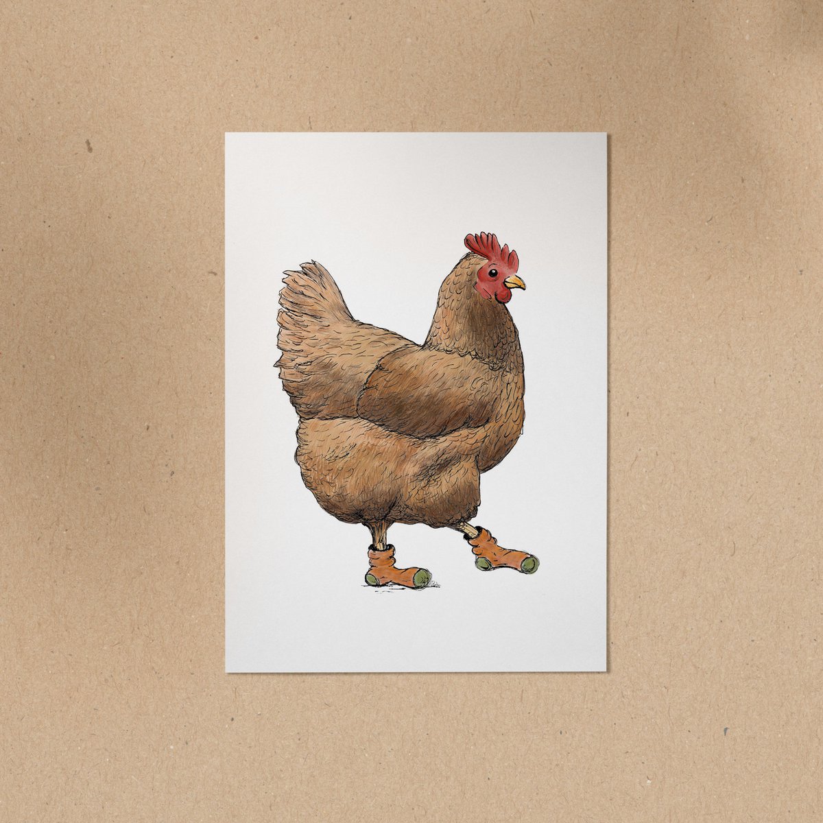 CARTE POSTALE | Poulet Trude