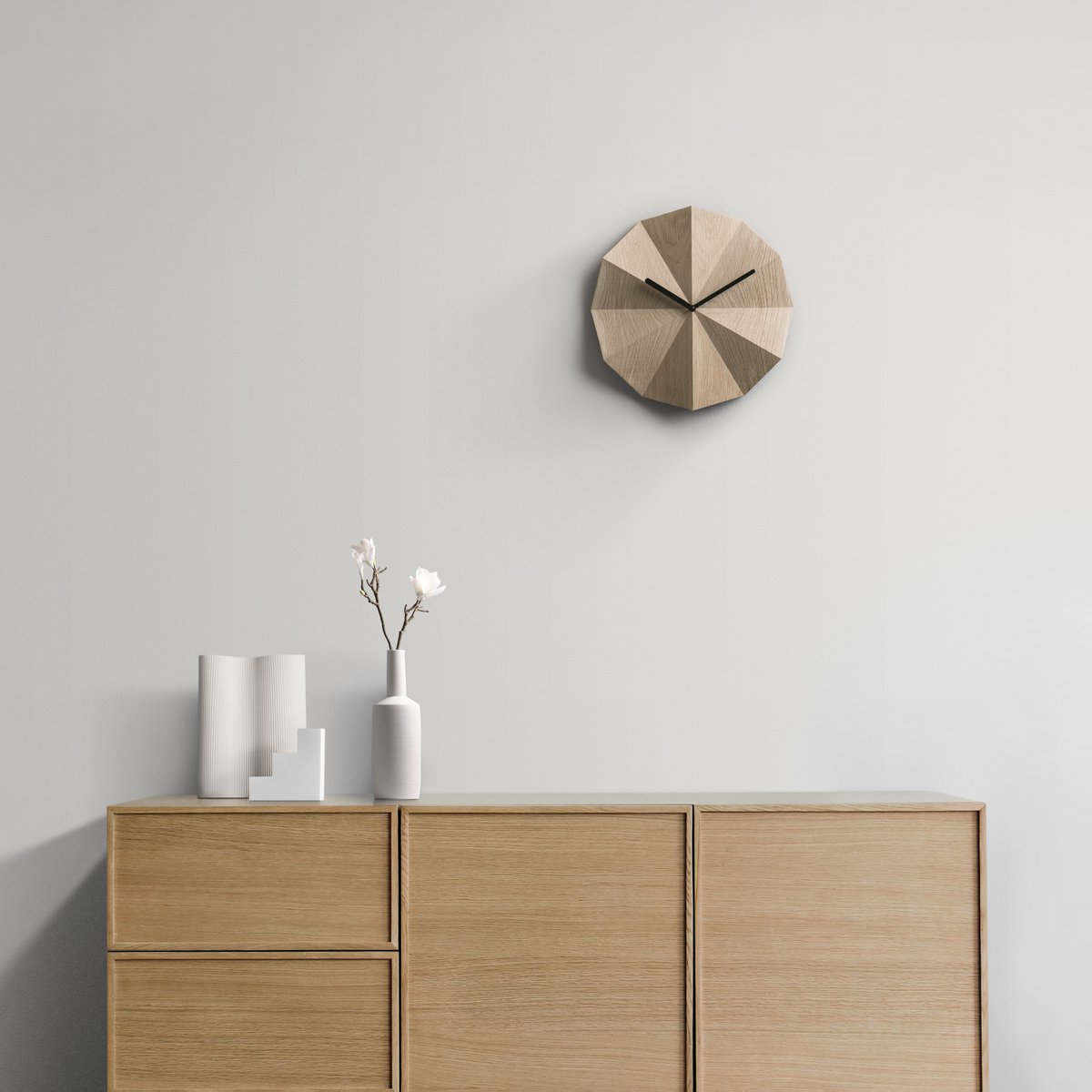 Horloge Delta en Bois de Chêne