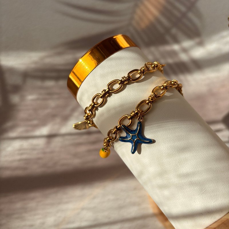 Treasures marine bracelet 18k gold plated