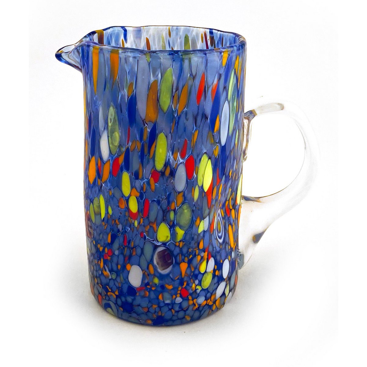1 Klassisk caraffa i håndblæst og håndlavet glas med Murrine di Murano, "I Colori di Murano" linje 500 ml. Lavet i Italien
