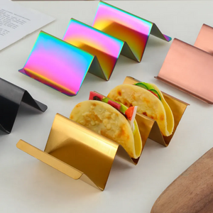 Support à tacos en inox - 4 couleurs disponibles