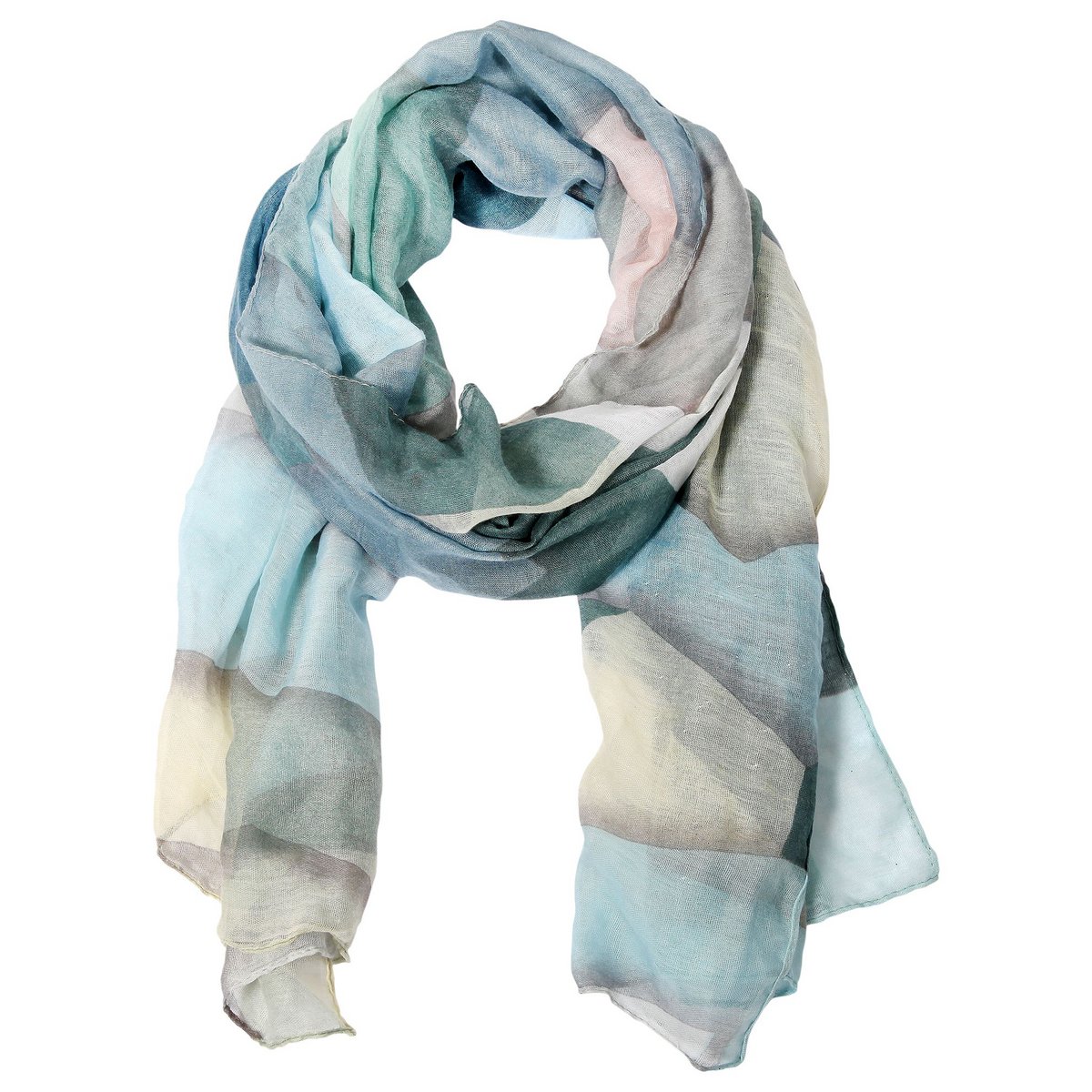 Paquet d'écharpes foulards d'été couleurs assorties, VE 12