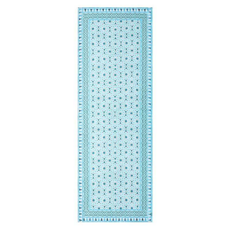 Light Blue Silk Scarf Partal