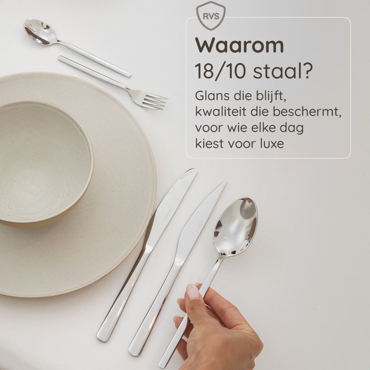 Luxusbesteck Amor 18.10 - 12 Pers.