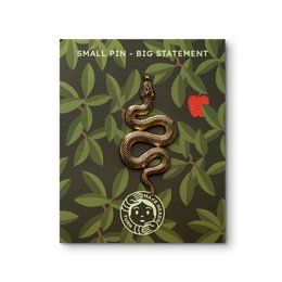 Spilla in metallo dorato "Serpente"