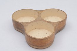 PLATEAU OU SERVICE EN BOIS BLANC FIORE (VAISSELLE)