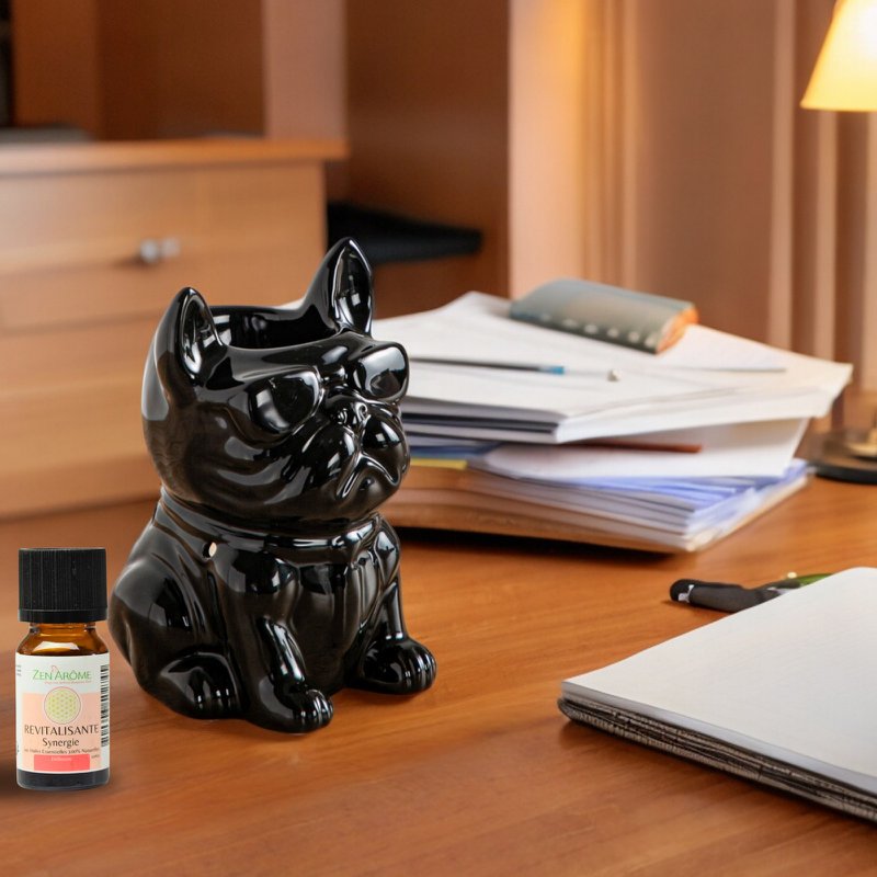 Burnt Ceramy Boubou Black Boubou Parfume - Lakerede keramiske dyr - Grundlægningsdiffusor Duftende voks, æteriske olier, dufte - dekorativ idé