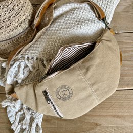 BumBag (khaki cotton) crossbag fannypack NEW