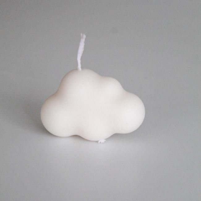 Vela de soya en forma de nube