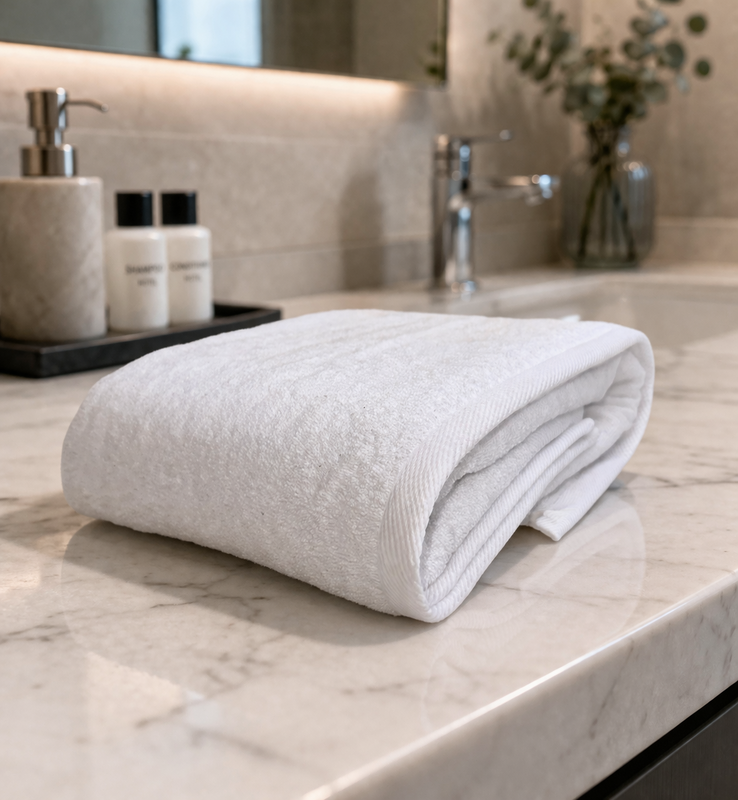 Asciugamano bianco Premium Hotel - 550 g/m² (100% cotone)
