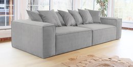 Van Morris 4-seater, Concrete Grey, Exclusive Corduroy from the Belgium company BRUTEX