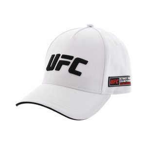 UFC witte herenpet – sport-levensstijl, verstelbaar, officieel UFC-logo, bescherming tegen de zon