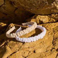 Hair band Senna linen white