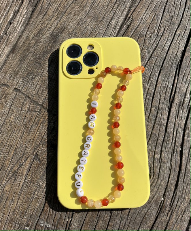 welovebloom mantra phone jewellery - I AM GRATEFUL