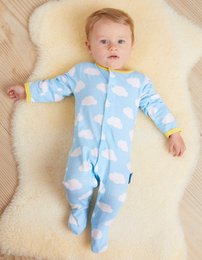 Ensemble cadeau pour bébé en coton biologique avec robeur, chapeau et corps avec pression de nuage de soleil
