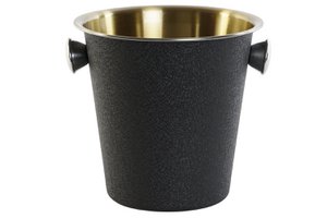 STAINLESS STEEL CHAMPAGNE 24X24X22 BLACK PC207764