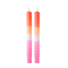 LED Swirl Kaars Multicolor - Set of 2