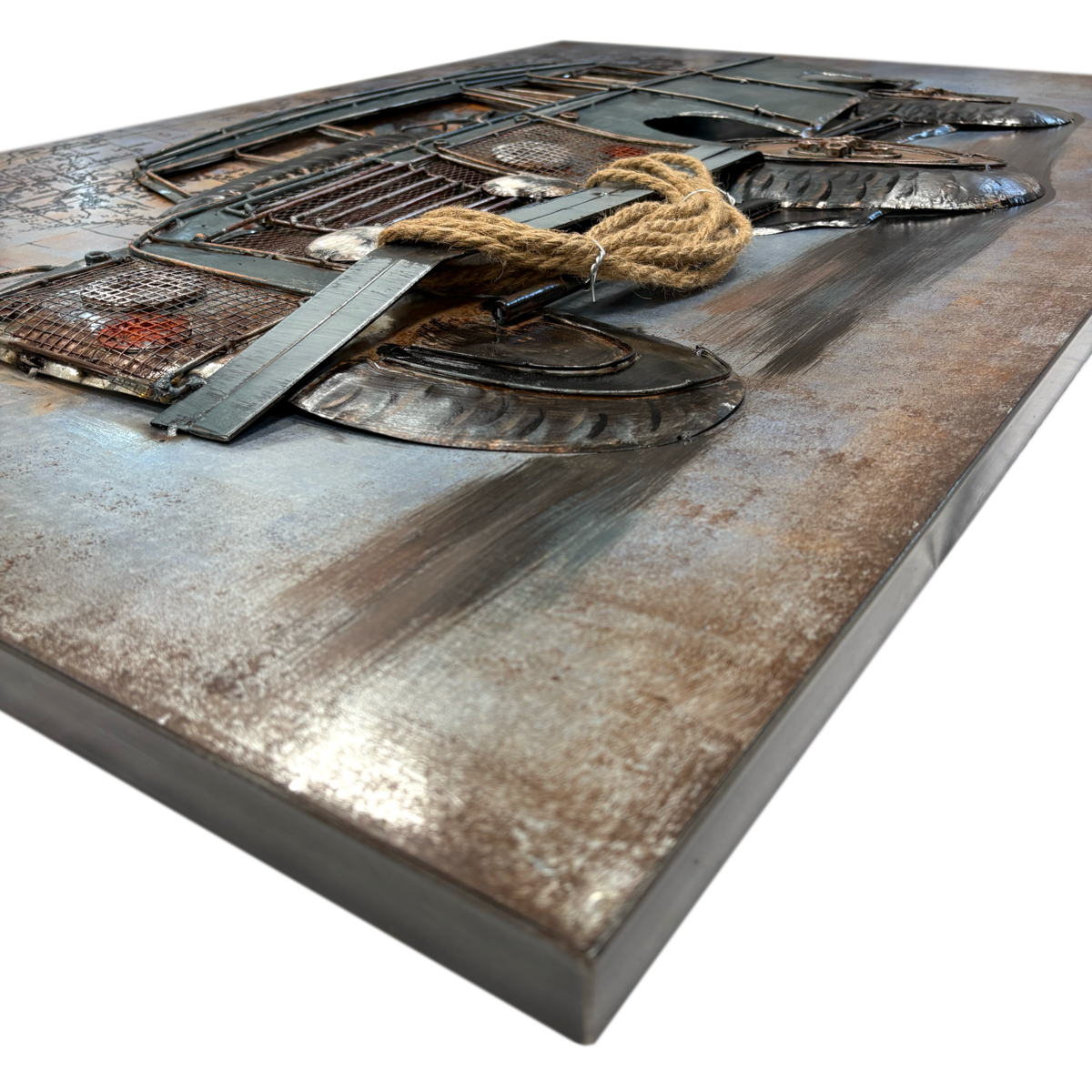 Quadro en métal "Jeep" 120 x 80 x 8 cm