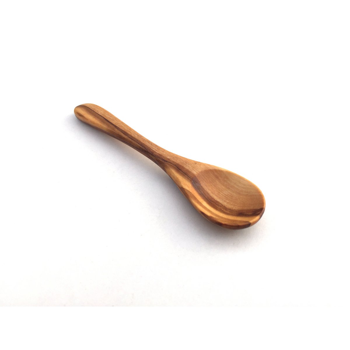 Minilepel 9 cm van olijfhout