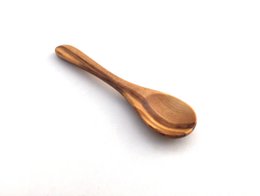 Minilepel 9 cm van olijfhout