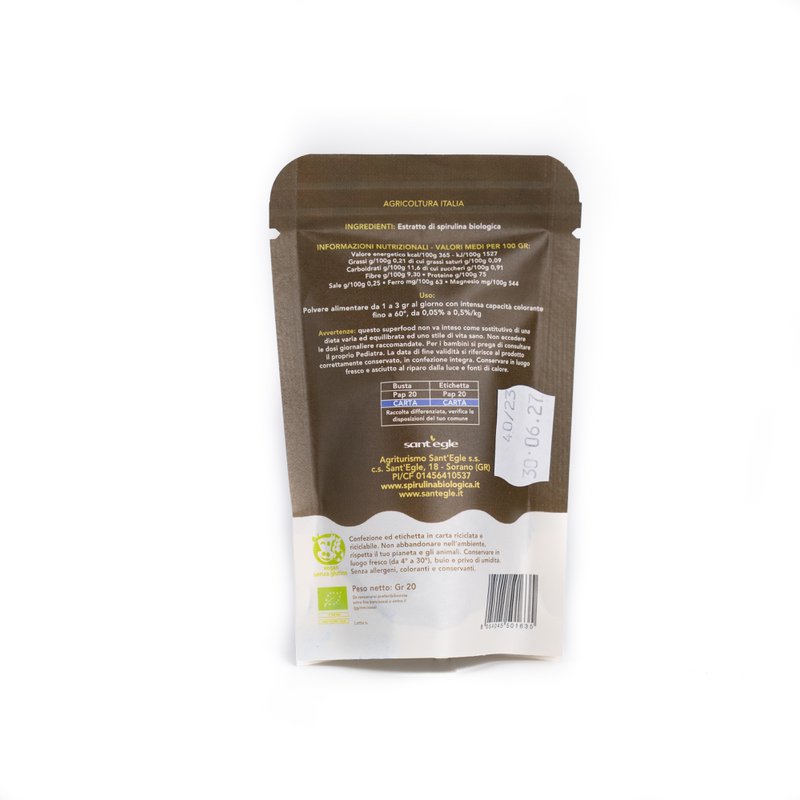Pure organic phycocyanin, blue spirulina 20gr (Pack of 6)