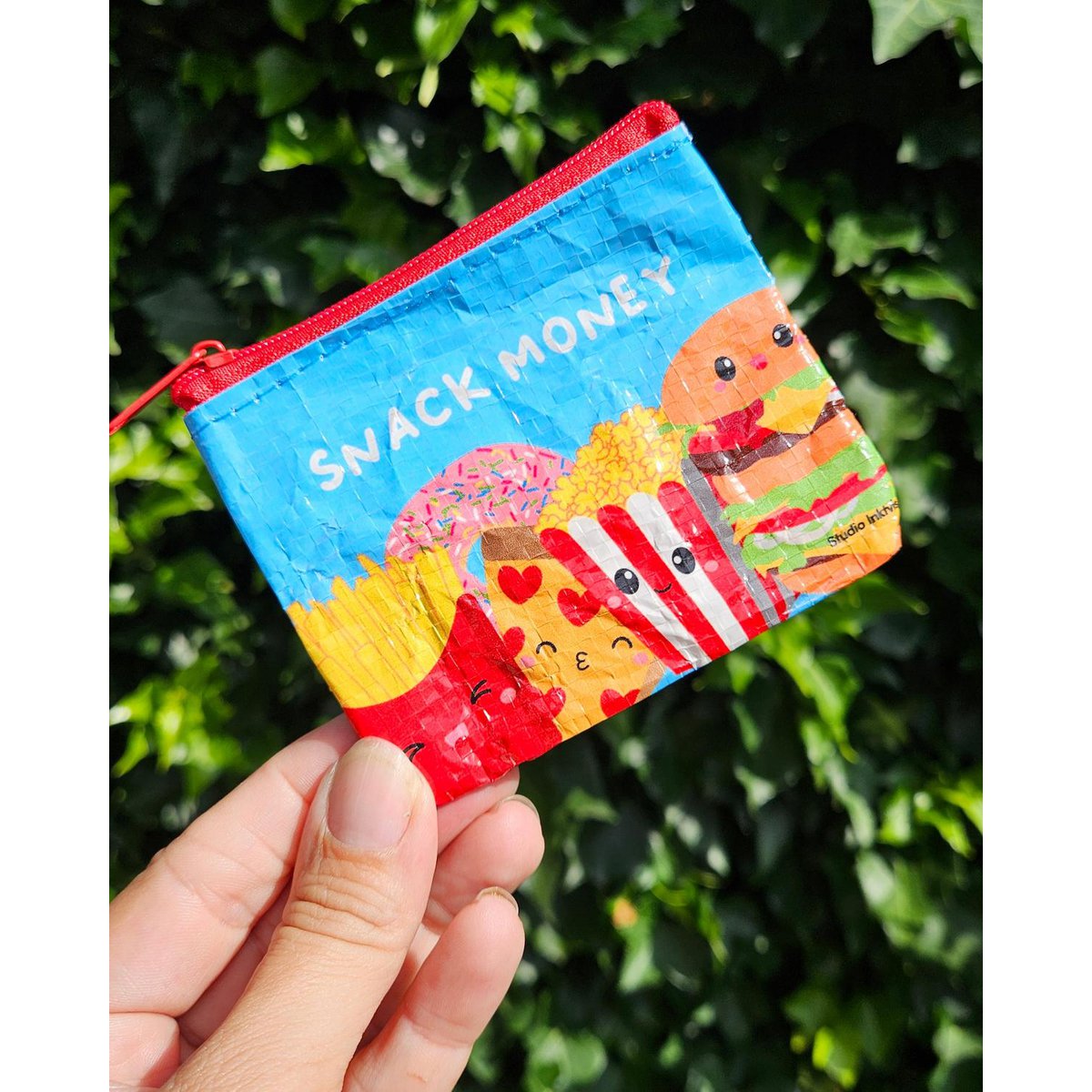 Mini snack del portafoglio di plastica riciclata