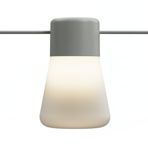Extreme Lounging Outdoor-LED-Lampe mit B-Glühbirne und Anschluss
