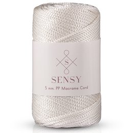 Cordoncino macramè Sensy Premium da 5 mm - 104 iarde, 100% poliestere