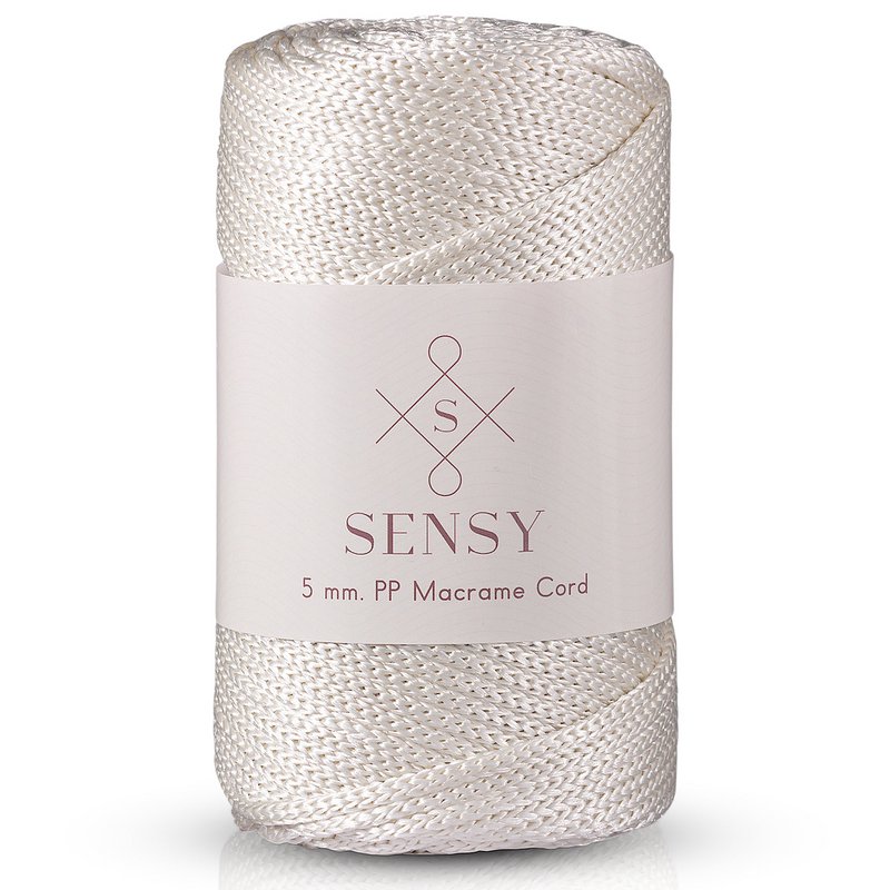 Cordoncino macramè Sensy Premium da 5 mm - 104 iarde, 100% poliestere