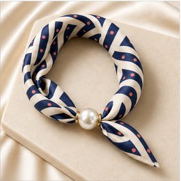 HS Pearl Scarf New Colors - Magnetic Pearl Closure
