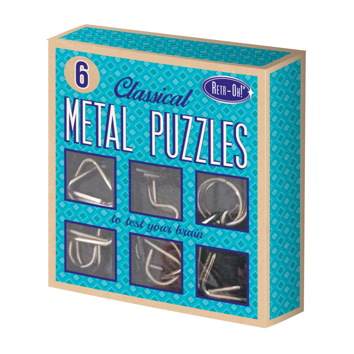 RET-HOH 6 Juegos de rompecabezas de cerebro de metal / IQ / Brakers Brekers para adultos y niños OP = OP
