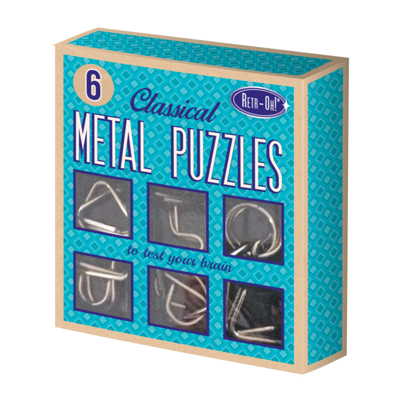 RET-HOH 6 Metal brain puzzles / IQ Puzzle / Brain Brekers Games for Adults & Children Op = Op