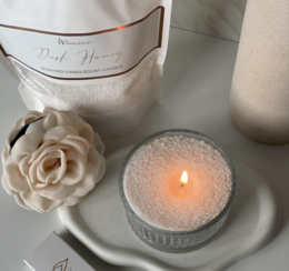 Powder/ Sand/ Pearl Candle Ready-to-Use Refill kit – Unscented Sand Color – 330g – made for Horeca