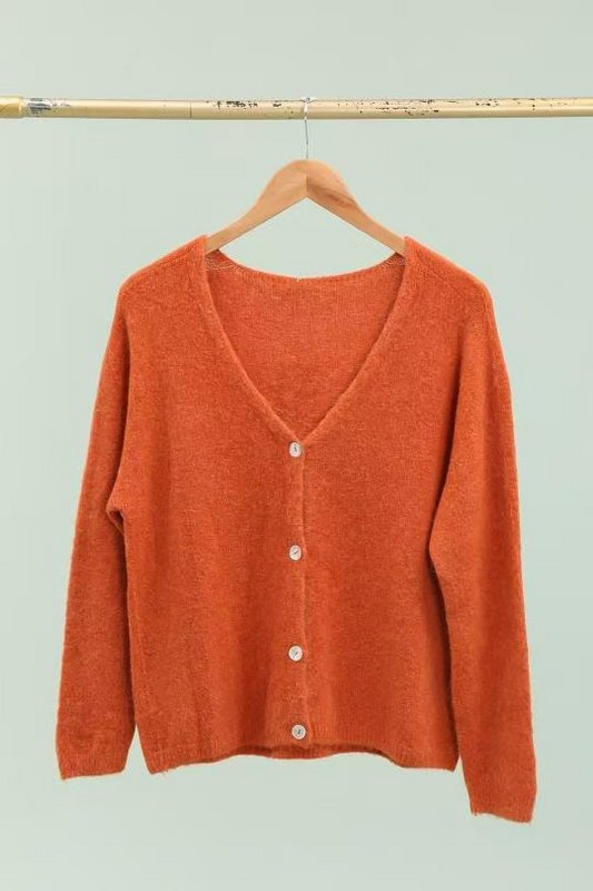 Gilet cardigan col V RÉF. 1026