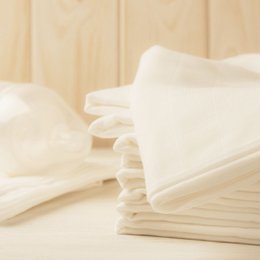 Baby care or handle handkerchief savings pack, white 30 family pack